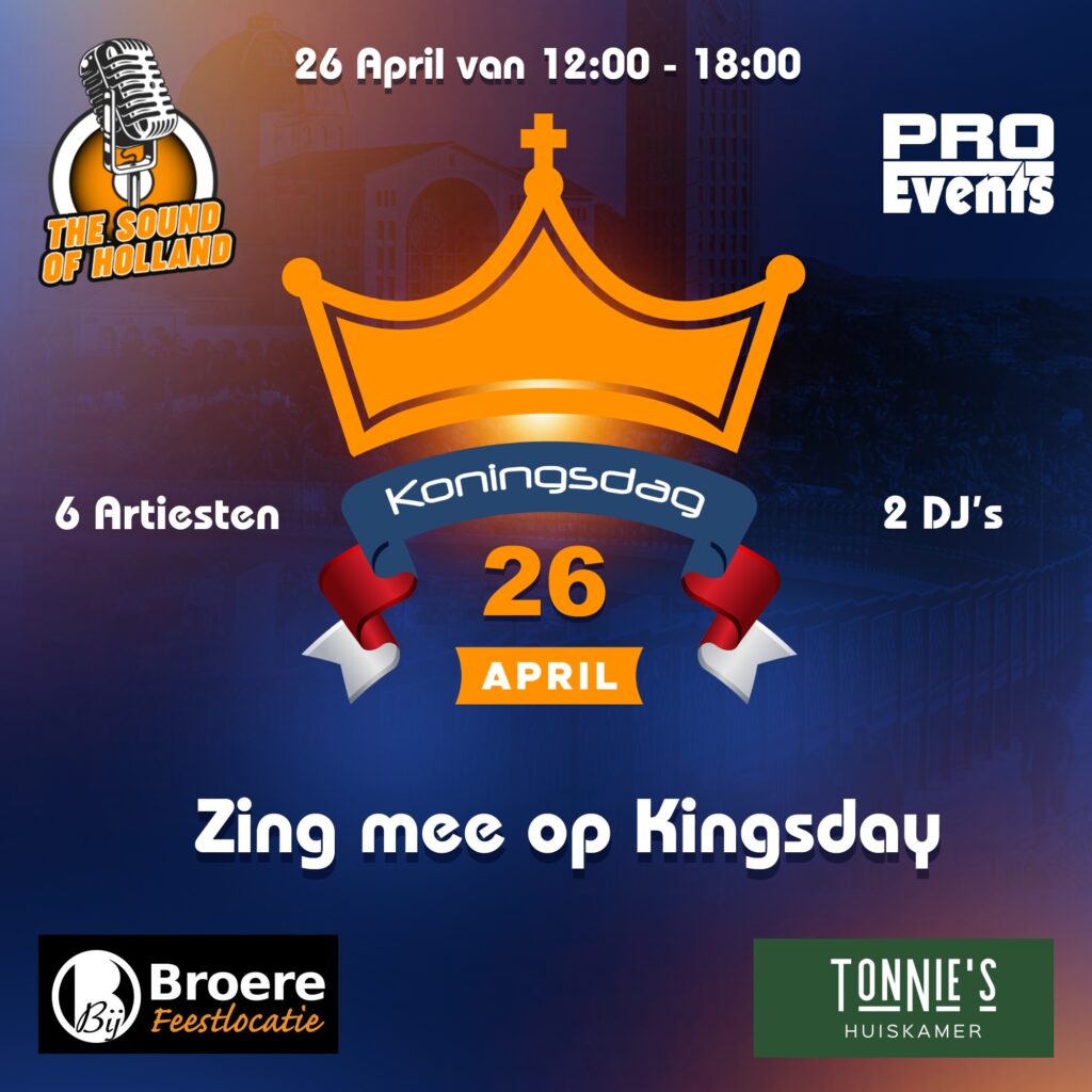 Zing mee op Kingsday